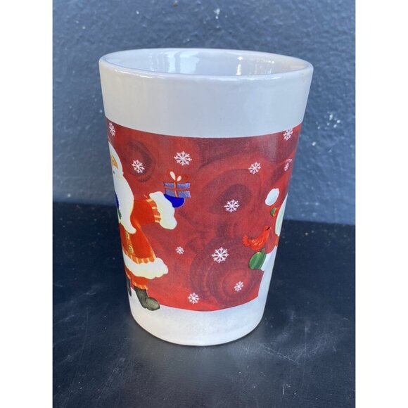 Royal Norfolk Greenbrier Internal Santa Snowman Coffee Tea Cup Mug Christmas - Picture 5 of 8